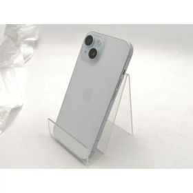 【中古】Apple SoftBank 【SIMフリー】 iPhone 15 128GB ブルー MTML3J/A【ECセンター】保証期間1ヶ月【ランクB】
