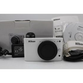 ＜＜化粧箱付き！！＞＞【美品】NIKON ニコン ミラーレス一眼カメラ Nikon 1 J1 ホワイト ボディ #LE202568911