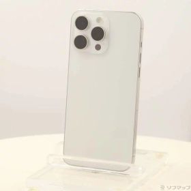 【中古】Apple(アップル) iPhone15 Pro Max 256GB ホワイトチタニウム MU6Q3J／A SIMフリー 【276-ud】