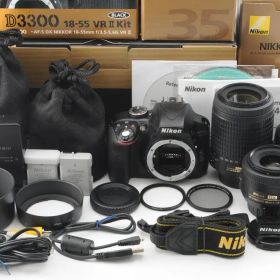 超美品級 レンズKit Nikon ニコン D3300 シャッター回数18180