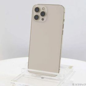 〔中古品〕 iPhone12 Pro Max 128GB ゴールド MGCW3J／A SIMフリー【196】