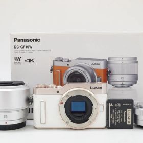 L131158)Panasonic パナソニック DC-GF10W LUMIX ダブルレンズキット ミラーレス一眼カメラ