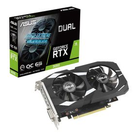 ASUS エイスース グラフィックボード Dual GeForce RTX 3050 OC Edition GDDR6 [GeForce RTXシリーズ /6GB] DUAL-RTX3050-O6G