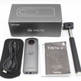 リコー(RICOH)の【美品】リコー THETA V 910725 メタリックグレー 360度 全天球カメラ シータ RICOH 本体(その他)