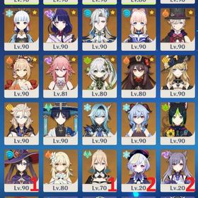 【PU75/90】スカーク+餅 申鶴+餅 マーヴィカ ヌヴィレット アルレッキーノ 夜蘭+餅 鍾離 | 原神のアカウントデータ、RMTの販売・買取一覧