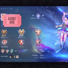 殿堂コレクター引退アカウント | モバレジェ(モバイルレジェンド)のアカウントデータ、RMTの販売・買取一覧