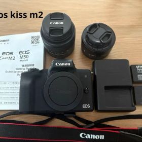 Canon eos kiss m2 レンズキット＋単焦点レンズ