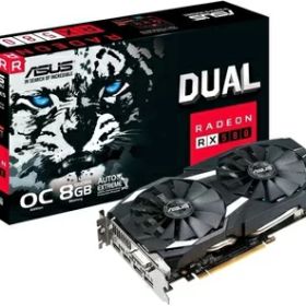 【中古】 ASUS AMD RX580搭載ビデオカード DUAL-RX580-O8G