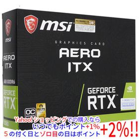 【中古】MSI製グラボ GeForce RTX 2060 AERO ITX 6G OC PCIExp 6GB 元箱あり