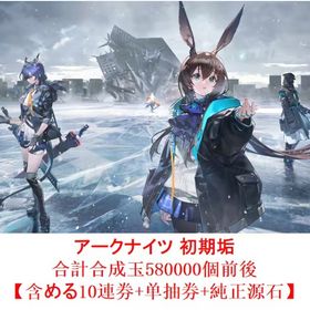 合計合成玉580000個【含める10連券+純正源石】 | アークナイツのアカウントデータ、RMTの販売・買取一覧