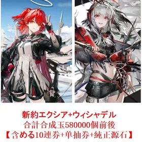 新約エクシア+ウィシャデル+合計合成玉580000個【含める10連券+純正源石】 | アークナイツのアカウントデータ、RMTの販売・買取一覧