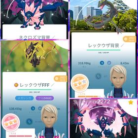 最強引退垢 交換可能な大阪背景色違いレックウザ所持❗️色背景や色幻のタスク複数所持‼️ | ポケモンGOのアカウントデータ、RMTの販売・買取一覧