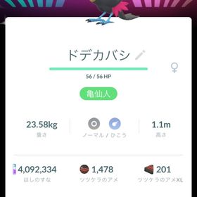 非対面ドデカバシ色違い背景付き特別技くちばしキャノン習得 | ポケモンGOのトレード(モンスター)、RMTの販売・買取一覧