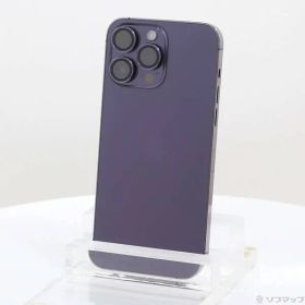 〔中古品〕 iPhone14 Pro Max 256GB ディープパープル MQ9E3J／A SIMフリー【377】