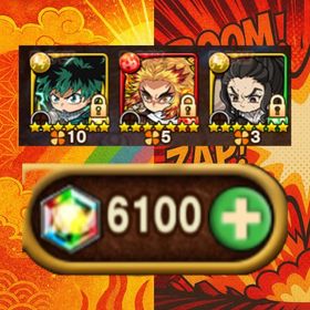 9116.煉獄千寿郎+緑谷出久+運UP60↑🌈虹結晶💎6100個🌈 | ポコダン(ポコロンダンジョンズ)のアカウントデータ、RMTの販売・買取一覧