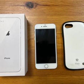 iPhone 8 シルバー 64 GB ifaceケース付き バッテリー100%