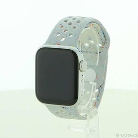 〔中古〕Apple(アップル) Apple Watch SE 第2世代 GPS 40mm シルバーアルミニウムケース ピュアプラチナムNikeスポーツバンド〔305-ud〕