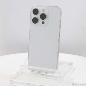 〔中古品〕 iPhone15 Pro 128GB ホワイトチタニウム MTU83J／A SIMフリー【276】
