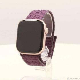 〔中古〕Apple(アップル) 〔展示品〕 Apple Watch Series 10 GPS 42mm ローズゴールドアルミニウムケース プラムスポーツループ〔349-ud〕
