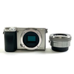 ソニー SONY α6000 パワーズームレンズキット ILCE-6000L S シルバー デジタル ミラーレス 一眼カメラ 中古