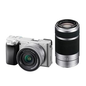 SONY ソニー ILCE-6400X（S）シルバー α6400 ダブルズームレンズキット デジタル一眼カメラ