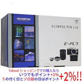 【中古】OLYMPUS 一眼 E-PL7 EZダブルズームキット WHT 元箱あり
