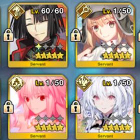 石4240個 145符 アルクェイド レディ・アヴァロン キャストリア オベロン コヤンスカヤ | FGOのアカウントデータ、RMTの販売・買取一覧