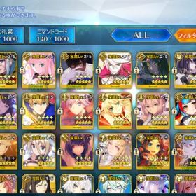 FGO引退アカウント MR141、石102個＋1000個、星5鯖51体 | FGOのアカウントデータ、RMTの販売・買取一覧