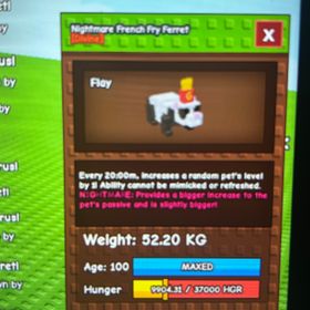 庭を成長させる‼️20分ナイトメアフェレット‼️ | ロブロックス(ROBLOX)のアカウントデータ、RMTの販売・買取一覧