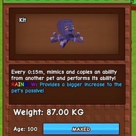 【庭を成長させる】Rainbow Octopus/タコ クールタイム15秒 87キロ超激レア破格⁉️ | ロブロックス(ROBLOX)のアカウントデータ、RMTの販売・買取一覧