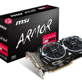 【中古】 MSI Radeon RX 580 ARMOR 8G OC グラフィックスボード VD6879