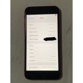 アップル(Apple)のiPhone SE 第2世代 (SE2) レッド 128 GB SIMフリー(スマートフォン本体)