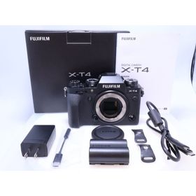 フジフイルム(富士フイルム)の【超極美品】FUJIFILM X-T4 ボディ ブラック ミラーレス一眼カメラ(ミラーレス一眼)