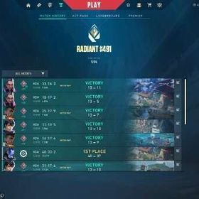 【課金30万】レディアントアカウント チャンピオンズを含むスキン多数 | VALORANT(ヴァロラント)のアカウントデータ、RMTの販売・買取一覧