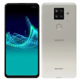 【中古】【安心保証】 AQUOS sense4 plus SH-M16[128GB] SIMフリー ホワイト mineo版