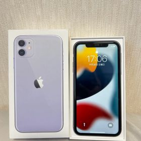 iPhone11 purple イヤホン付き
