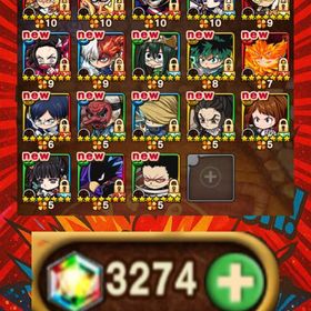 9148.石3274 ヒロアカフルコンプ+煉獄千寿郎+運UP60↑ | ポコダン(ポコロンダンジョンズ)のアカウントデータ、RMTの販売・買取一覧