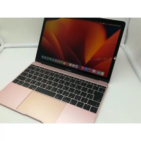 【中古】Apple MacBook 12インチ CTO (Mid 2017) ローズゴールド Core m3 (1.2G)/8G/256G(SSD)/intel HD 615【札幌】保証期間1ヶ月【ランクC】