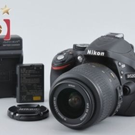 【中古】Nikon ニコン D5200 18-55 VR レンズキット ブラック シャッター回数僅少
