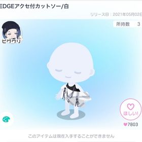 EDGEアクセ付カットソー | ピグパ(ピグパーティ)のアカウントデータ、RMTの販売・買取一覧