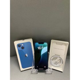 アップル(Apple)の美品 国内版 SIMフリー iPhone13 mini 512GB ブルー色(スマートフォン本体)