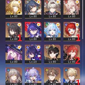 【引退アカウント】キャストリス+餅 キュレネ 長夜月 ヒアンシー+餅 トリビー1凸+餅 黄泉+餅 | 崩壊スターレイル(崩スタ)のアカウントデータ、RMTの販売・買取一覧