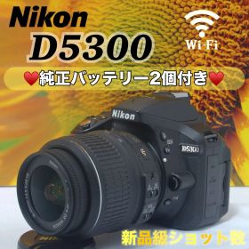 【新品級】Nikon D5300 デジタル一眼レフカメラ スマホ転送 可動式液晶