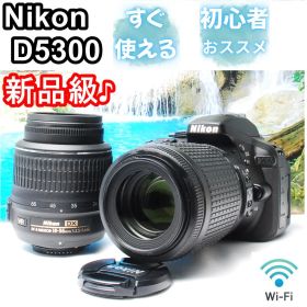 【新品級】Nikon D5300 Wレンズ Wi-Fi転送可能 初心者おススメ