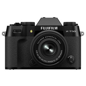 [新品]FUJIFILM フジフイルム X-T50 JP XC15-45mmレンズキット ブラック（日本語・英語のみ対応）（キャッシュバックキャンペーン対象商品）