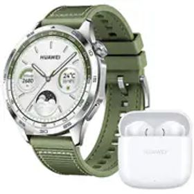ファーウェイ HUAWEI HUAWEI WATCH GT4 46mm Green Woven Strap ＋ HUAWEI FreeBuds SE 2 Ceramic White セット