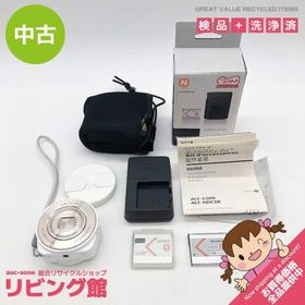 【中古】 ソニー レンズスタイルカメラ DSC-QX10 ホワイト 充電器付き SONY Cyber-shot レンズ型 デジカメ コンデジ 液晶なし 光学ズーム10倍 珍しい