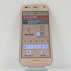 らくらくスマートフォン me F-01L ドコモ ゴールド 送料無料 本体 c13935 【中古】