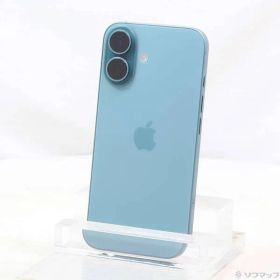 〔中古品〕 iPhone16 256GB ティール MYE13J／A SIMフリー【349】