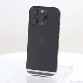 〔中古品〕 iPhone16 Pro 128GB ブラックチタニウム MYMV3J／A SIMフリー【377】